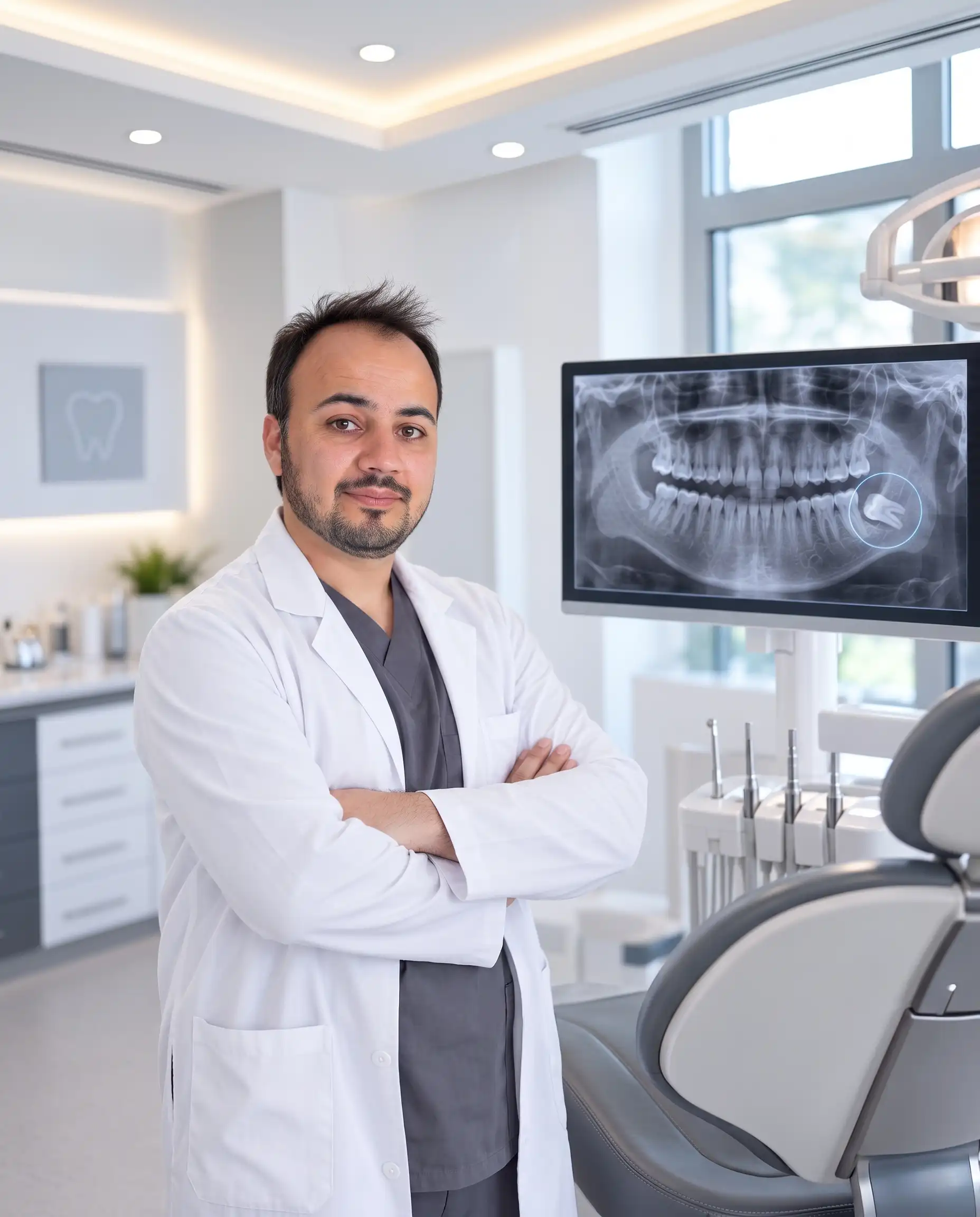 Uzm. Dr. Mehmet Ali Koldaş ve gömülü 20’lik diş panoramik röntgeni